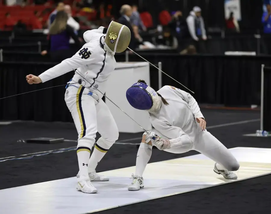 athletes fencing