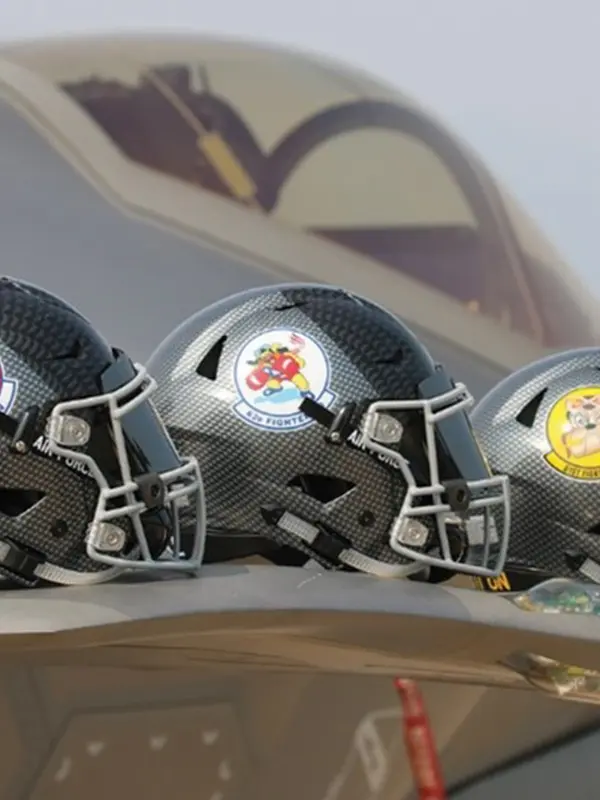 football helmets