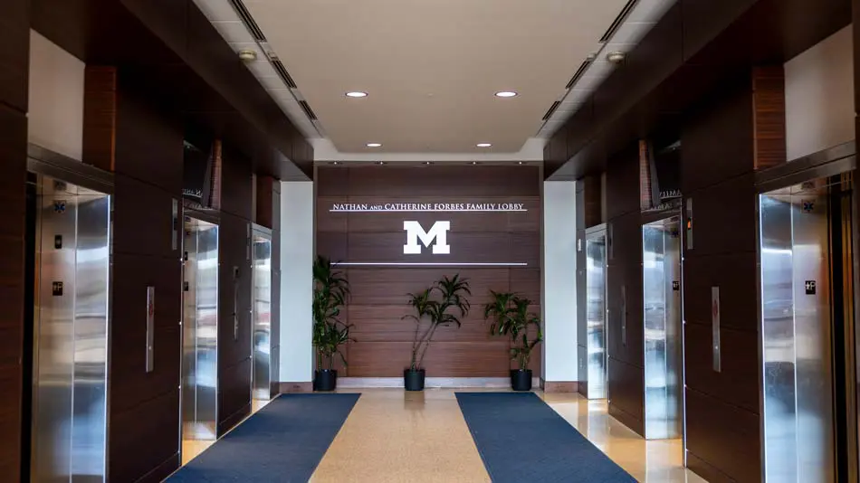 Entrance to suites